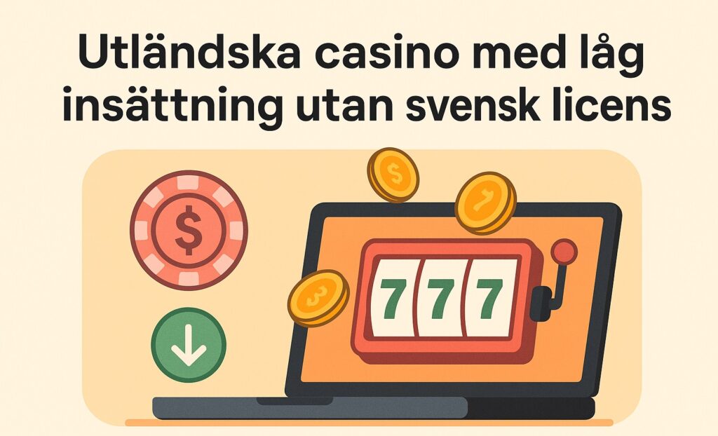 Utländska casino med låg insättning utan svensk licens